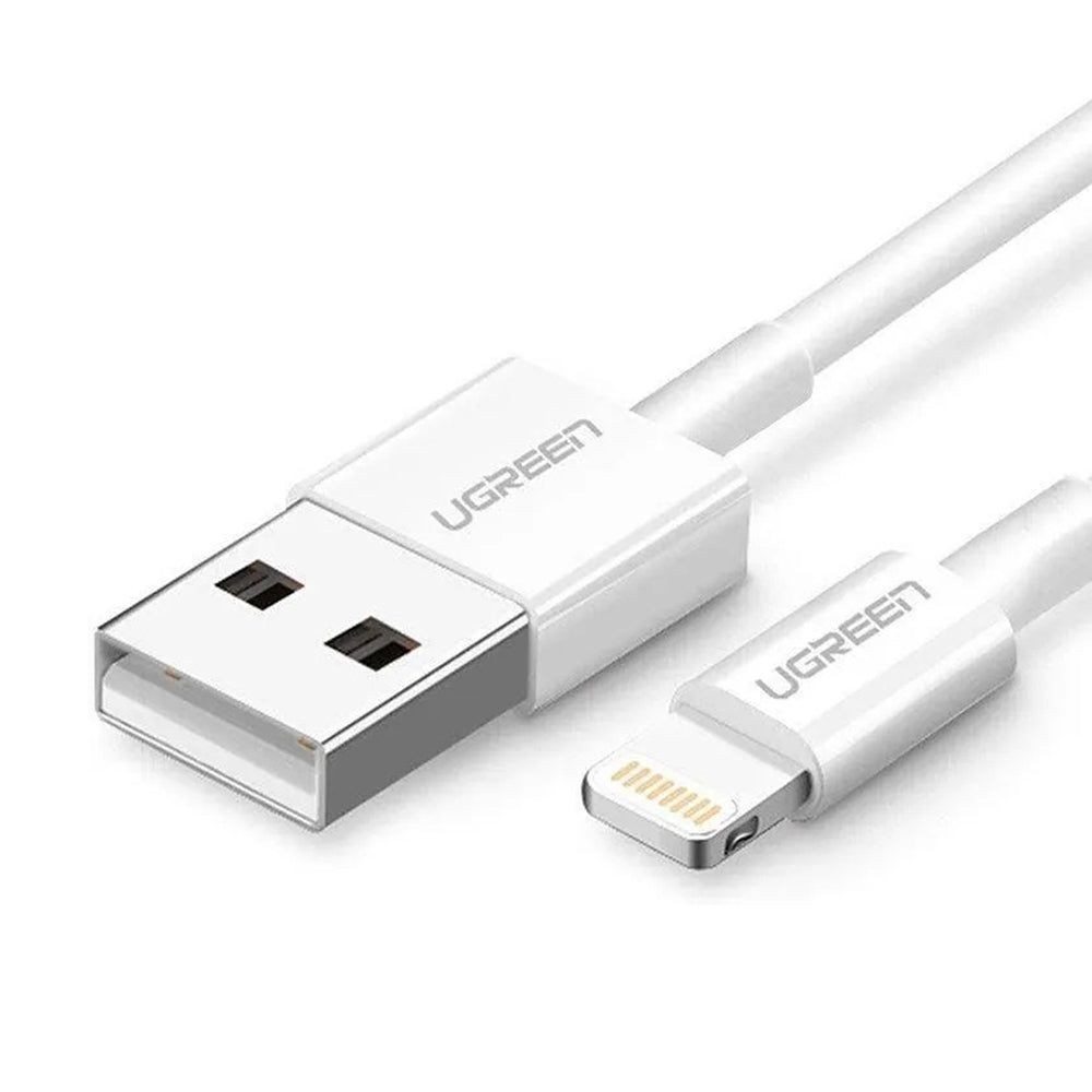 Cablu Date si Incarcare USB-A - Lightning UGREEN US155 (20730), 18W, 2m, Alb