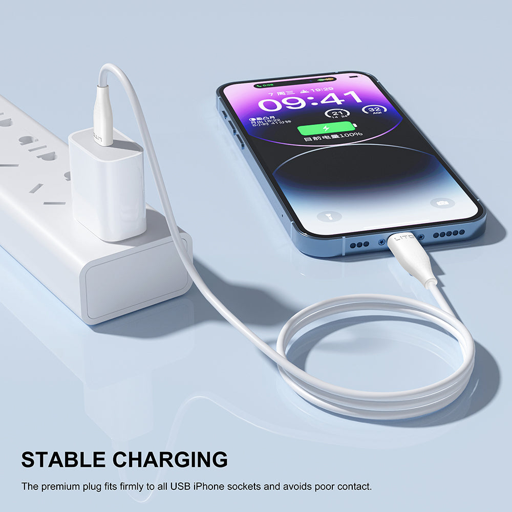 Cablu Date si Incarcare USB-A - microUSB Lito LD03V, 18W, 1m, Alb