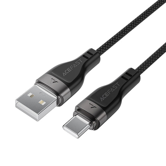 Cablu Date si Incarcare USB-A - USB-C Acefast C11-04, 18W, 1.2m, Negru