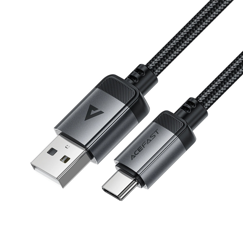 Cablu Date si Incarcare USB-A - USB-C Acefast C20-04, 18W, 1.2m, Negru