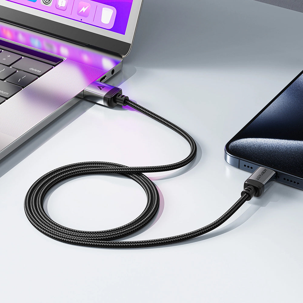 Cablu Date si Incarcare USB-A - USB-C Acefast C20-04, 18W, 1.2m, Negru