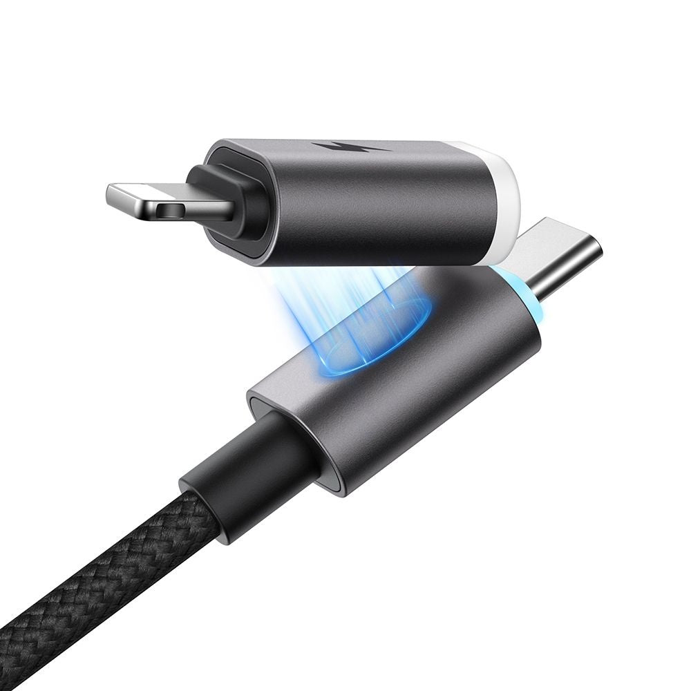 Cablu Date si Incarcare USB-A / USB-C - USB-C / Lightning McDodo CA-6560, 60W, 1.2m, Negru
