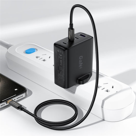 Cablu Date si Incarcare USB-C - Lightning Acefast C23-01, 30W, 1.2m, Negru