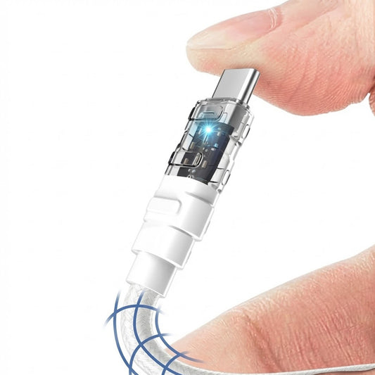 Cablu Date si Incarcare USB-C - Lightning Lito LD05, 27W, 1m, Alb