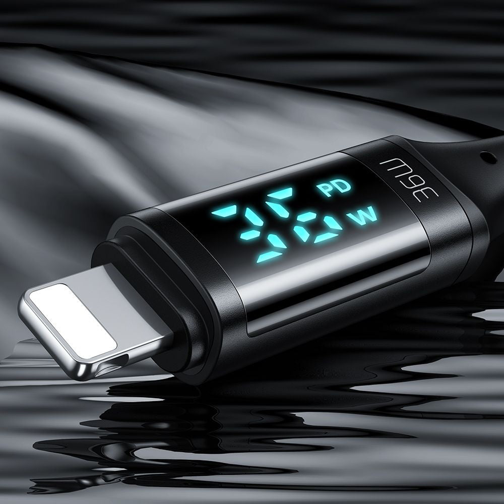 Cablu Date si Incarcare USB-C - Lightning McDodo CA-1030 Display, 36W, 1.2m, Negru