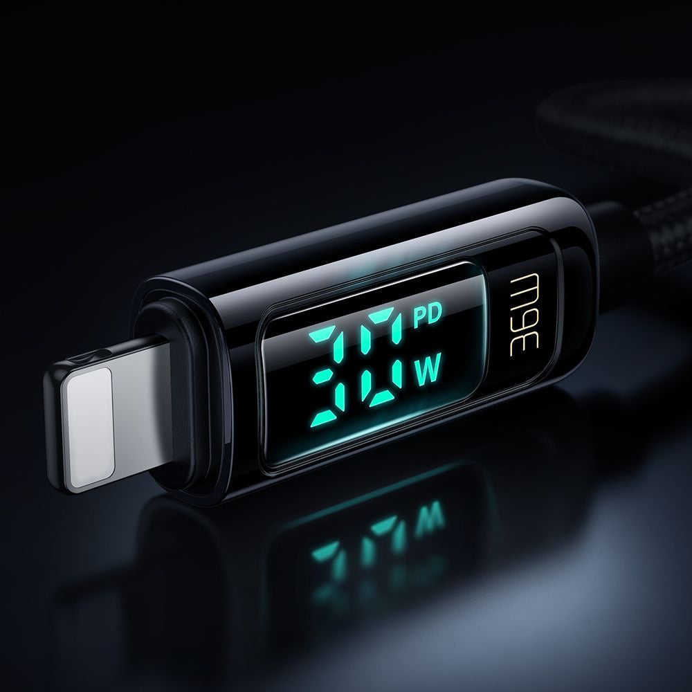 Cablu Date si Incarcare USB-C - Lightning McDodo CA-8810 Display, 36W, 1.2m, Negru