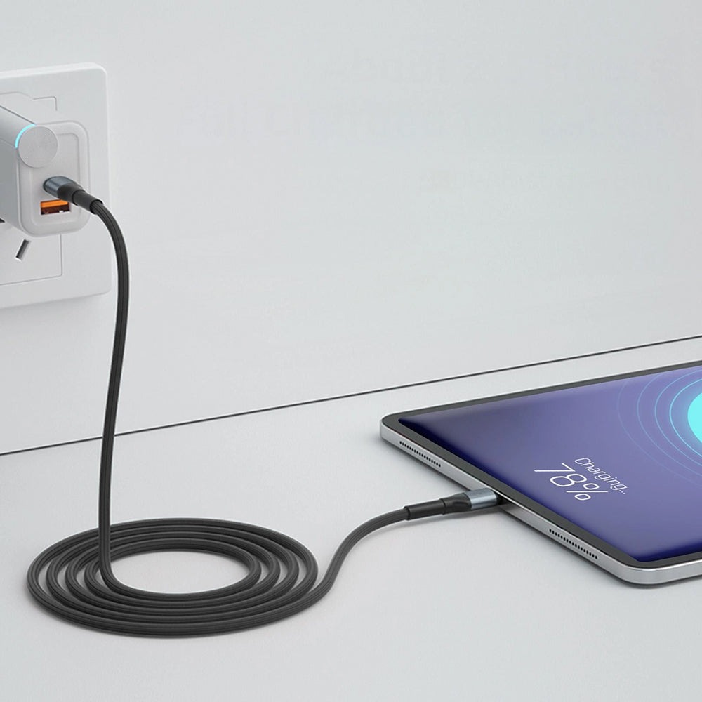 Cablu Date si Incarcare USB-C - USB-C 3MK Hyper N, 240W, 2m, Negru