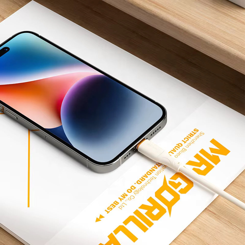 Cablu Date si Incarcare USB-C - USB-C Blueo Ape Legend, 100W, 1.5m, Portocaliu