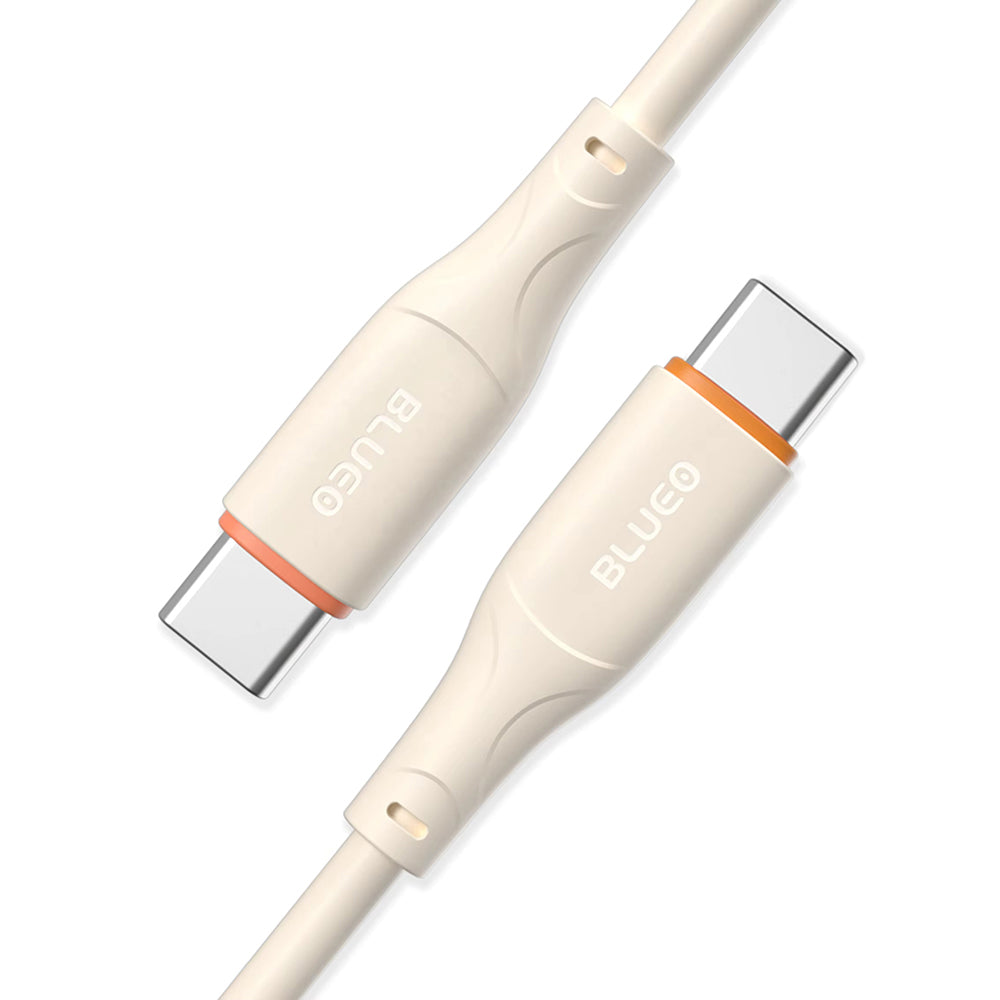 Cablu Date si Incarcare USB-C - USB-C Blueo Ape Legend, 100W, 1.5m, Portocaliu