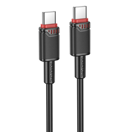 Cablu Date si Incarcare USB-C - USB-C Borofone BX110 Beneficio, 60W, 1m, Negru