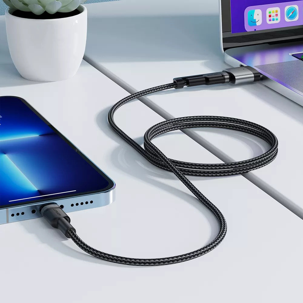 Cablu Incarcare Acefast, USB-C - USB-C / MagSafe 3, 240W, 1.2m, Negru