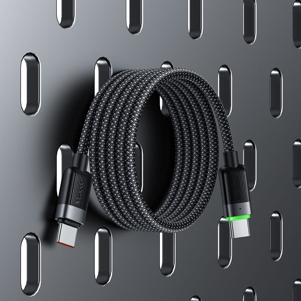 Cablu Date si Incarcare USB-C - USB-C McDodo CA-2000 Self Winding, 60W, 1.2m, Negru