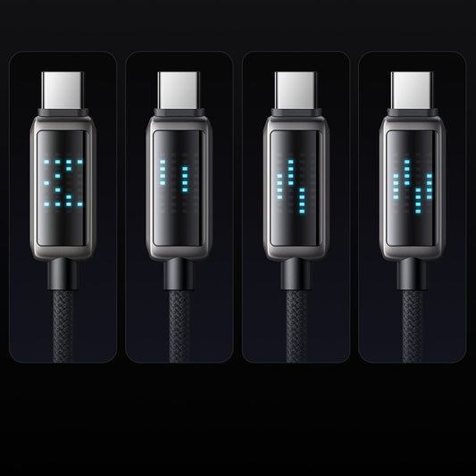 Cablu Date si Incarcare USB-C - USB-C McDodo CA-4250 Display, 100W, 1.2m, Negru