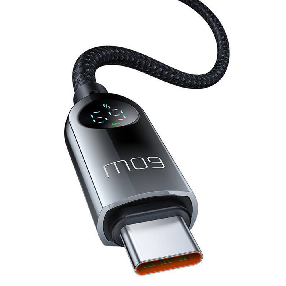 Cablu Date si Incarcare USB-C - USB-C McDodo CA-4780 Display, 60W, 1.2m, Negru