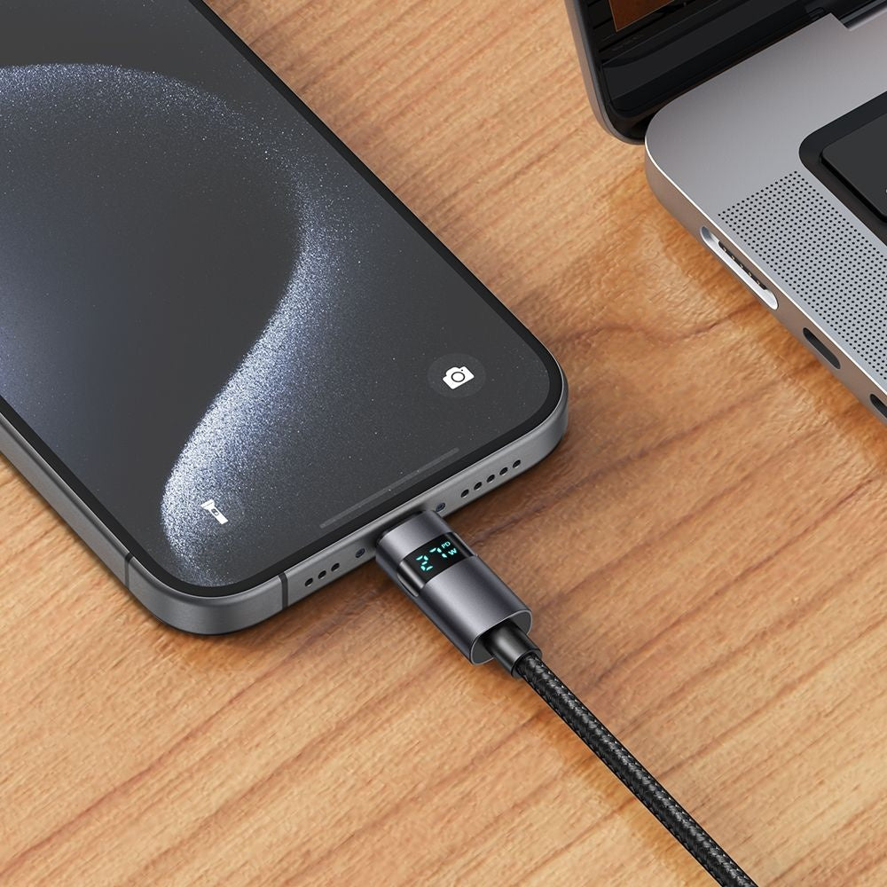 Cablu Date si Incarcare USB-C - USB-C McDodo CA-5610 Display, 100W, 1.2m, Negru
