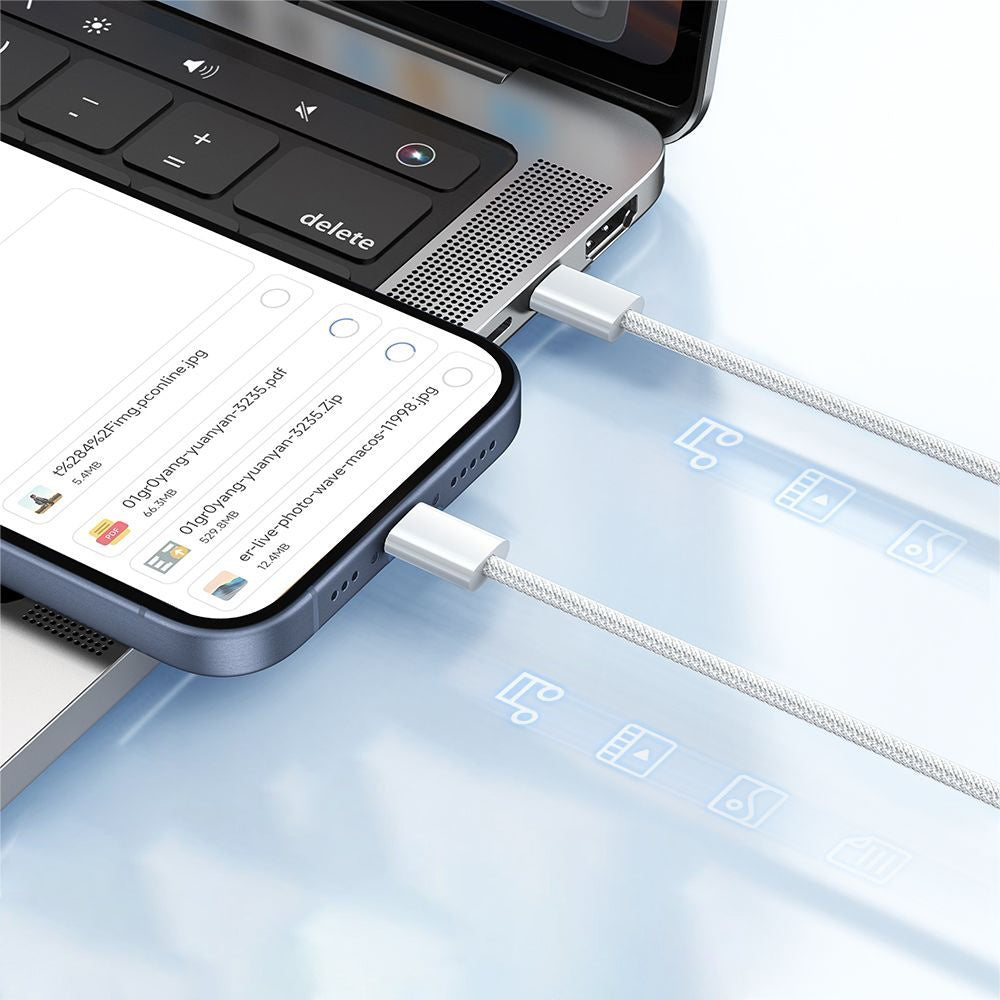 Cablu Date si Incarcare USB-C - USB-C McDodo CA-5690, 60W, 1m, Alb
