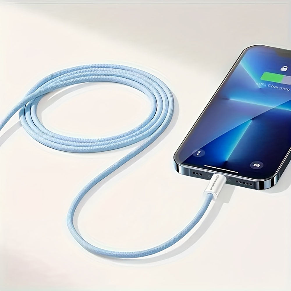 Cablu Date si Incarcare USB-C - USB-C Techsuit PCB114D, 60W, 1m, Mov