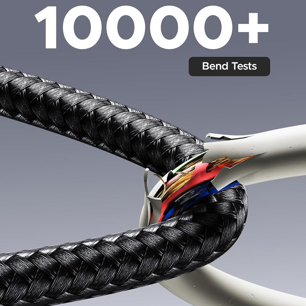 Cablu Date si Incarcare USB-C - USB-C UGREEN 65866 Display, 240W, 1m, Gri