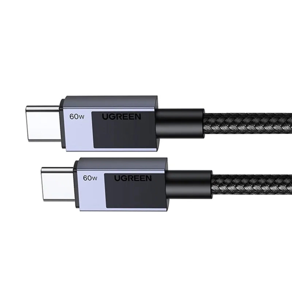 Cablu Date si Incarcare USB-C - USB-C UGREEN L524, 60W, 1m, Gri