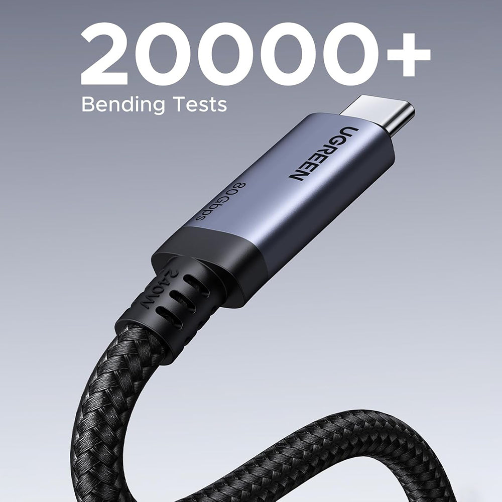 Cablu Date si Incarcare USB-C - USB-C UGREEN L706 (65383), 240W, 1m, Negru