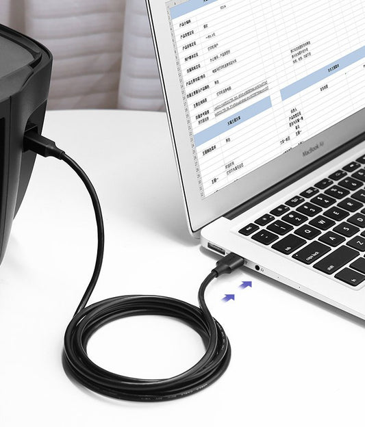 Cablu Imprimanta UGREEN US135, USB-A - USB-B, 1.5m, Negru