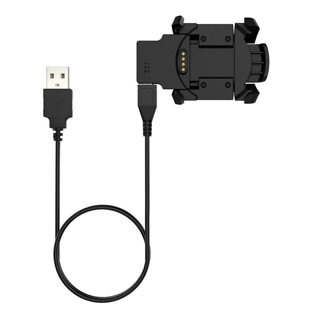 Cablu Incarcare Techsuit TGC5 pentru Garmin Fenix 3 Sapphire / 3 HR / 3, USB-A, Negru