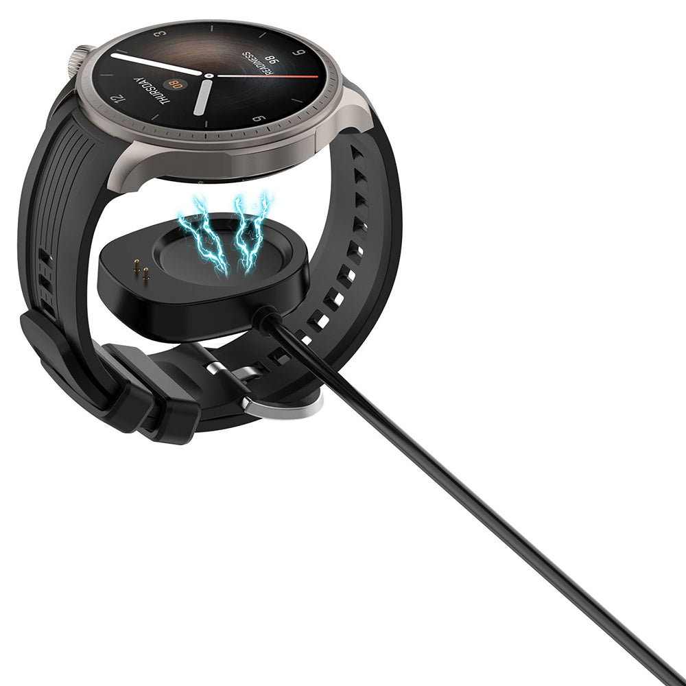Cablu Incarcare Techsuit THA4 pentru Amazfit T-Rex 3 / Balance, USB-A, Negru
