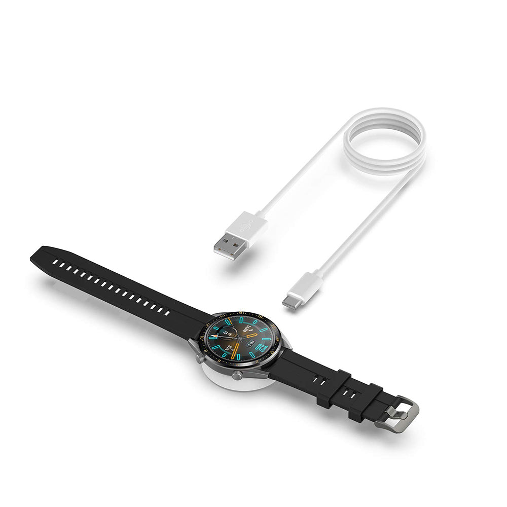 Cablu Incarcare Techsuit THC3 pentru Honor Watch / Huawei Watch Series, USB-A, Alb