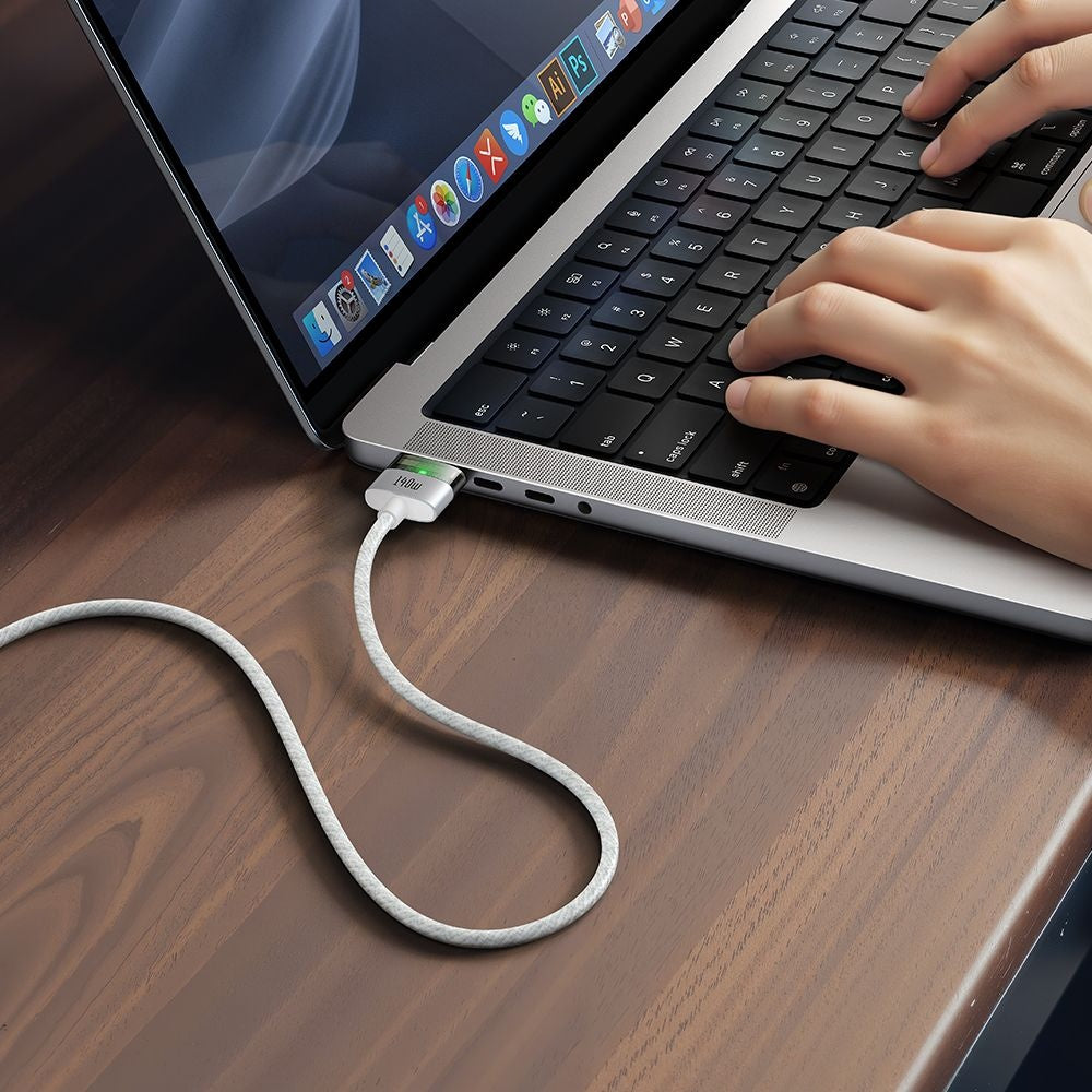 Cablu Incarcare McDodo CA-2071, USB-C - MagSafe 3, 140W, 2m, Alb