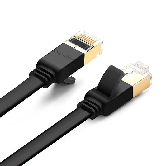 Cablu Retea UGREEN NW106 Flat, UTP, Cat7, 3m, Negru