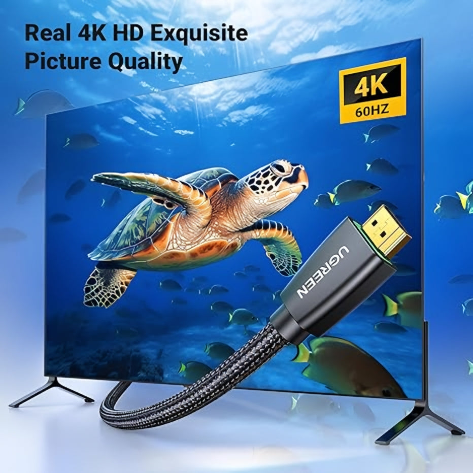 Cablu Video UGREEN HD118, HDMI - HDMI, 4K, 1.5m, Negru