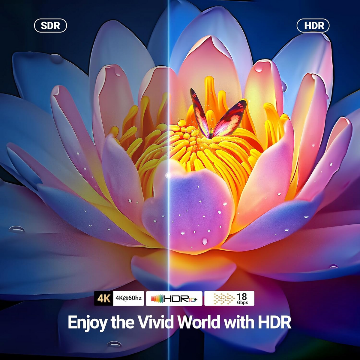 Cablu Video UGREEN HD118, HDMI - HDMI, 4K, 1.5m, Negru
