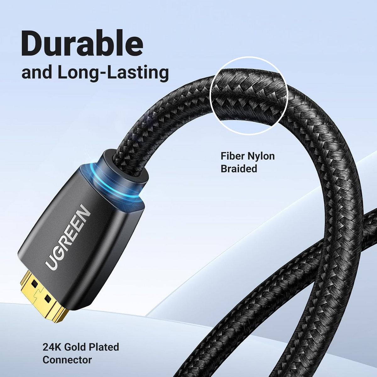 Cablu Video UGREEN HD118, HDMI - HDMI, 4K, 1.5m, Negru