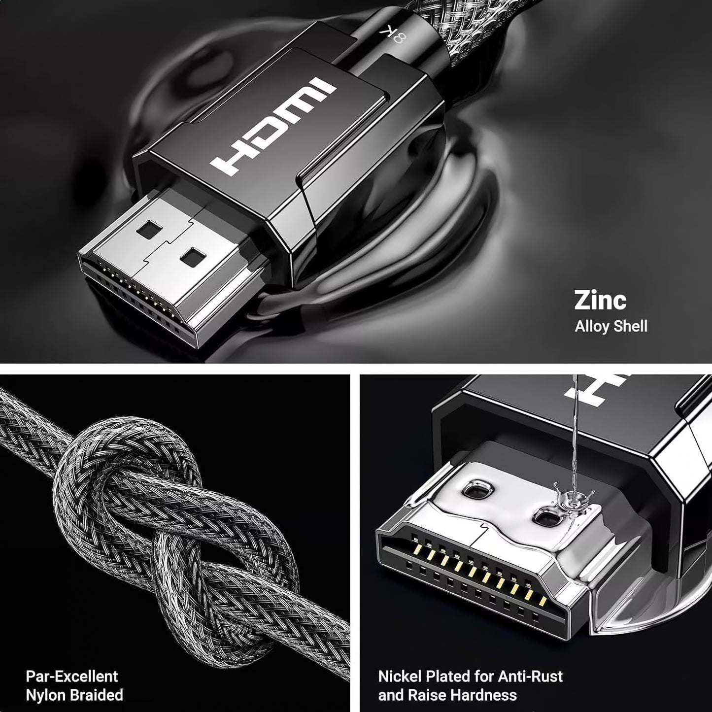 Cablu Video UGREEN, HDMI - HDMI, 8K, 1.5m, Negru