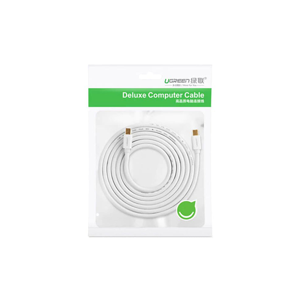 Cablu Video UGREEN, MiniDisplayPort - MiniDisplayPort, 4K, 2m, Alb