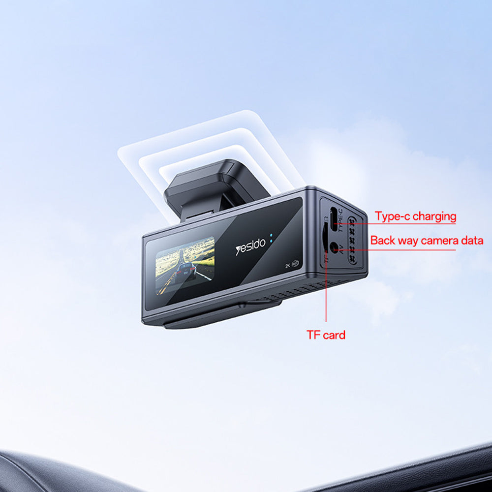 Camera Auto Yesido KM22, 1080P, Wi-Fi, Negru