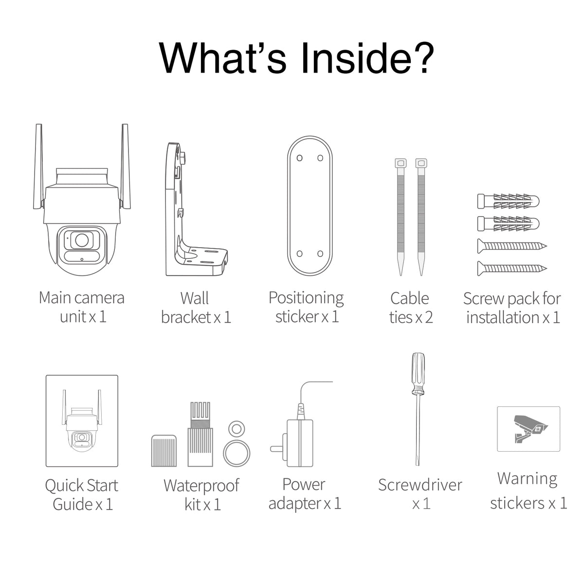 Camera de Supraveghere Botslab W311, Wi-Fi, 2K, IP66, Exterior