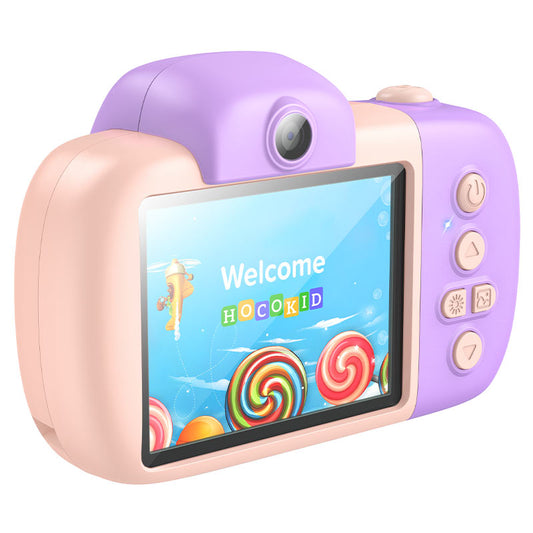 Camera Digitala HOCO DV201 Kids, 1080P, 2MP, Roz