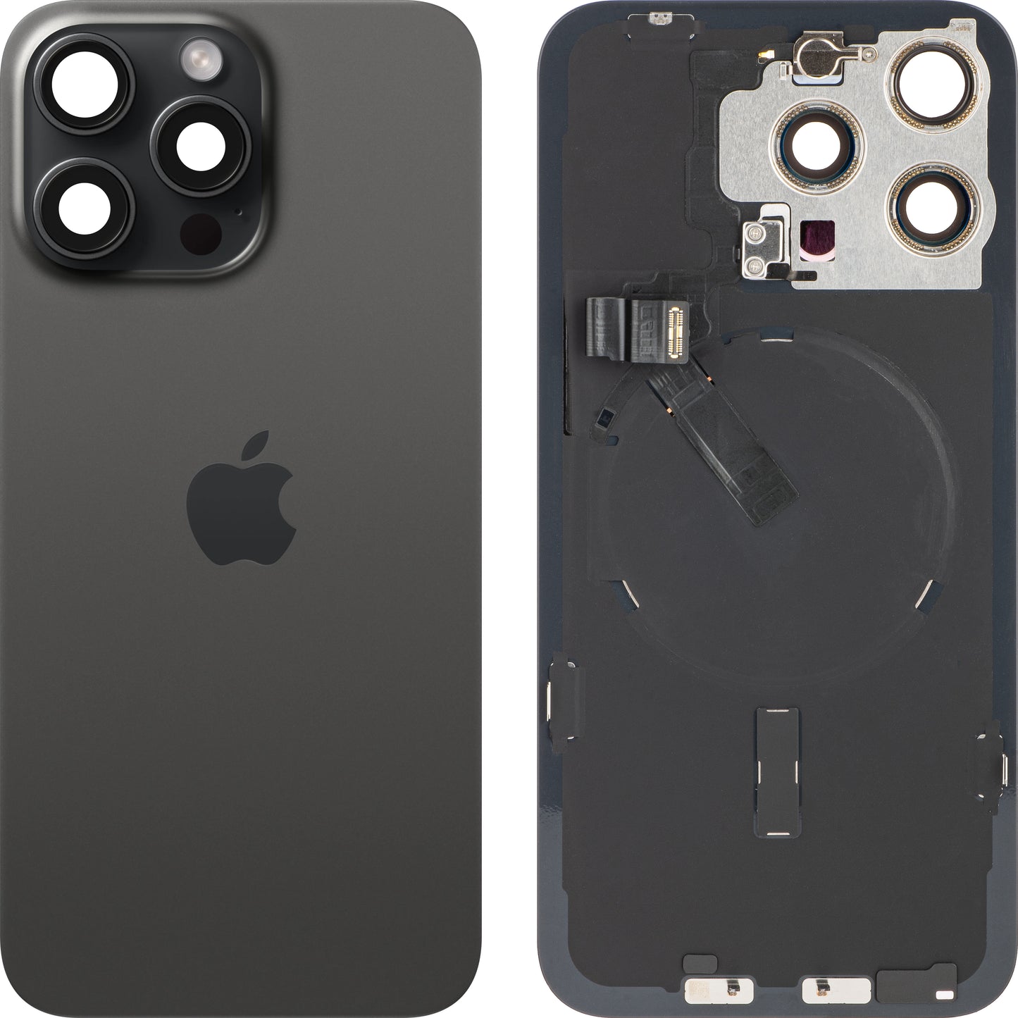 Capac Baterie Apple iPhone 15 Pro Max, Negru (Black Titanium), Swap Premium
