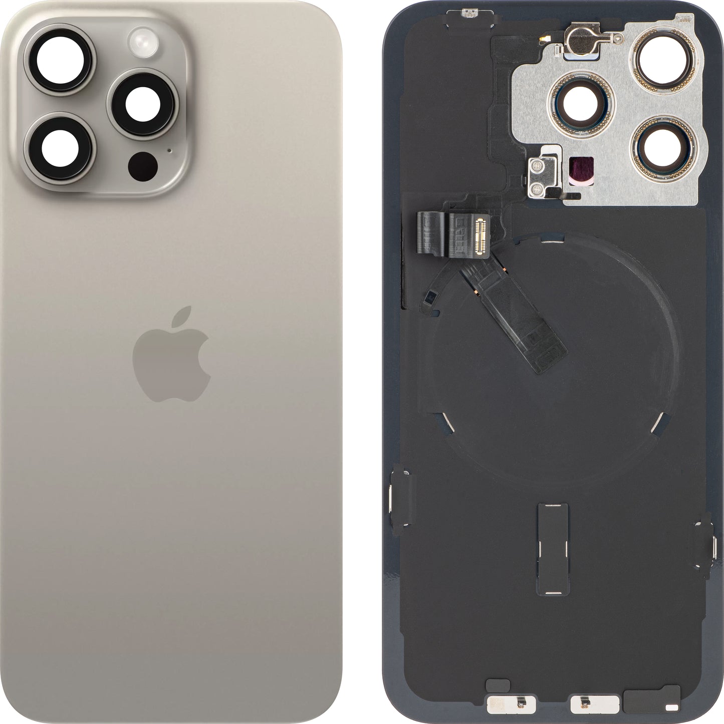 Capac Baterie Apple iPhone 15 Pro Max, Bej (Natural Titanium), Swap Premium