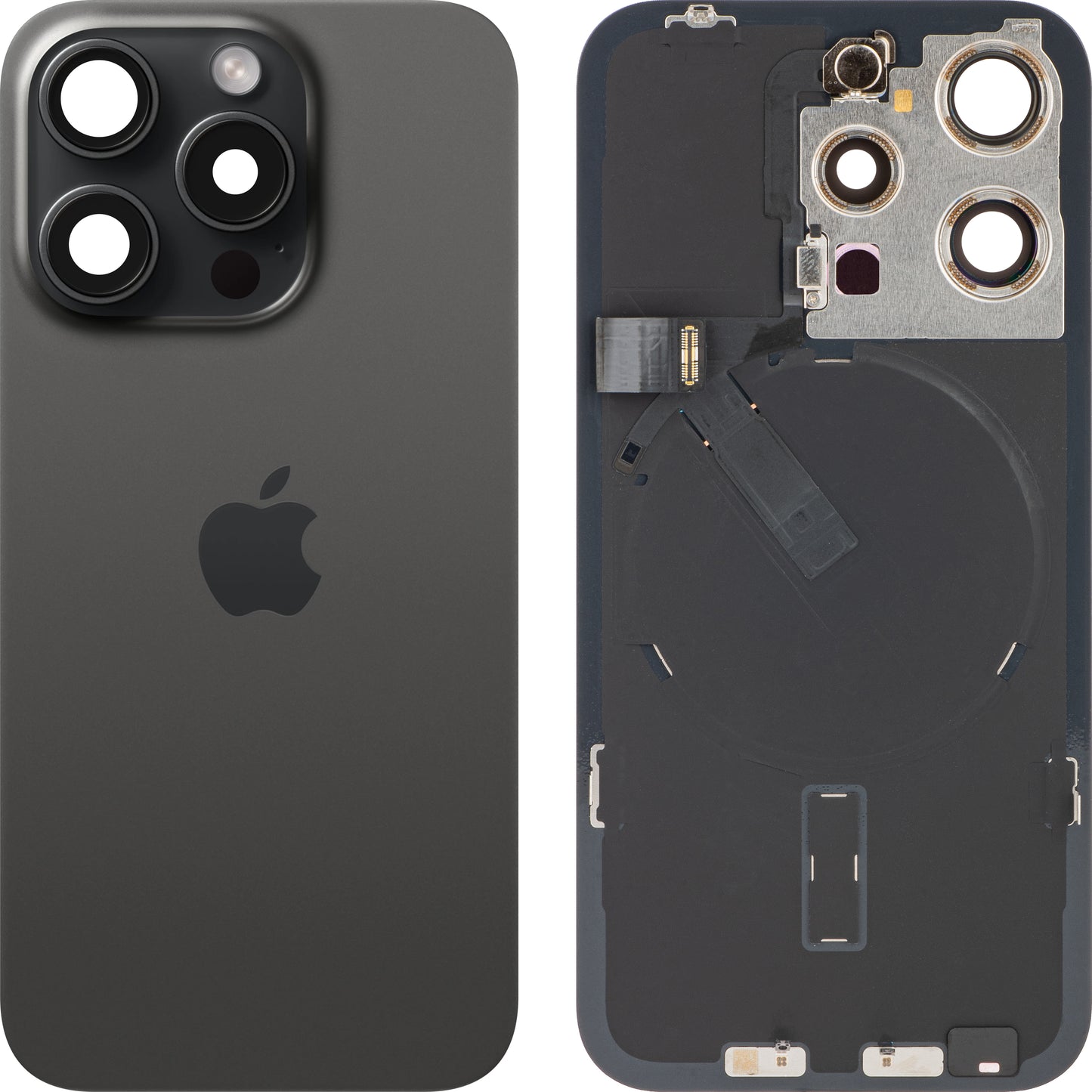 Capac Baterie Apple iPhone 15 Pro, Negru (Black Titanium), Swap Premium