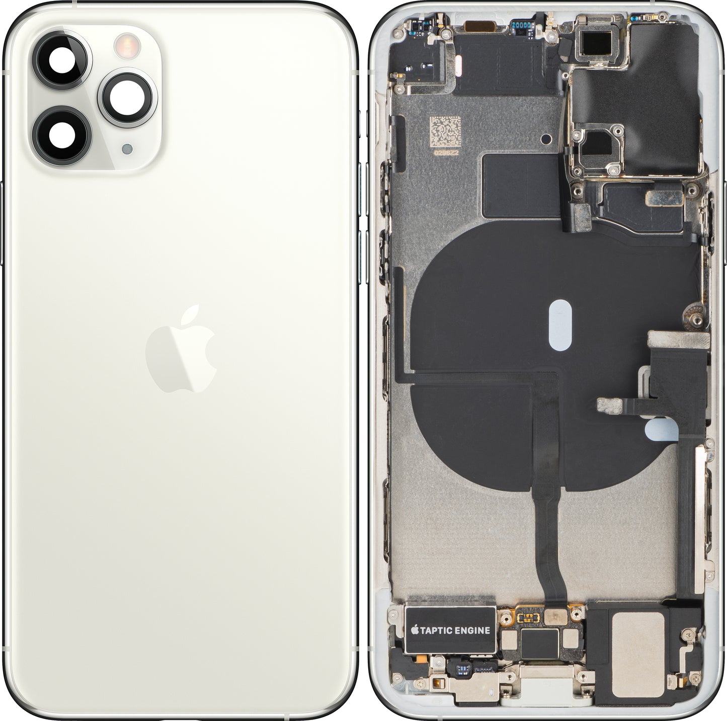 Capac Baterie Apple iPhone 11 Pro, Cu Carcasa Mijloc, Full Parts, Argintiu, Swap