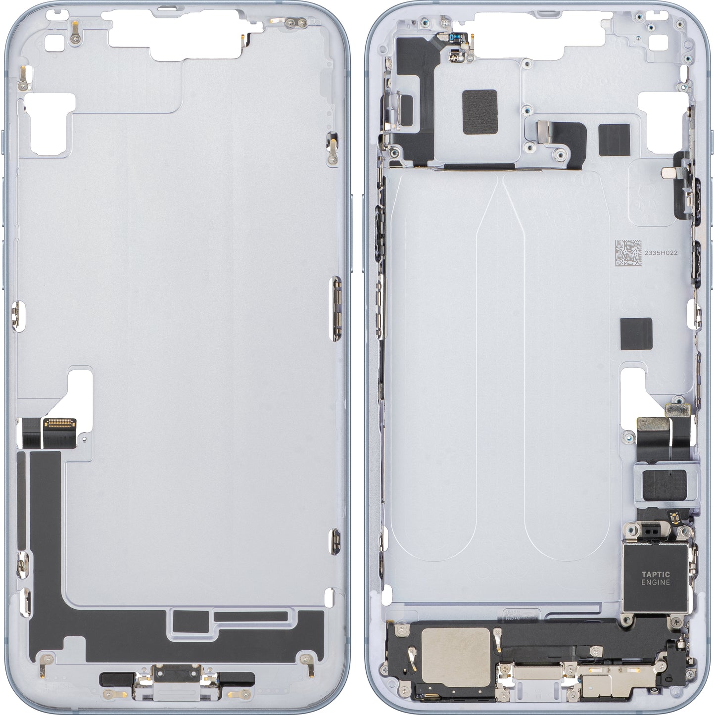 Capac Baterie Apple iPhone 14 Plus, Cu Carcasa Mijloc, Full Parts, Albastru, Swap