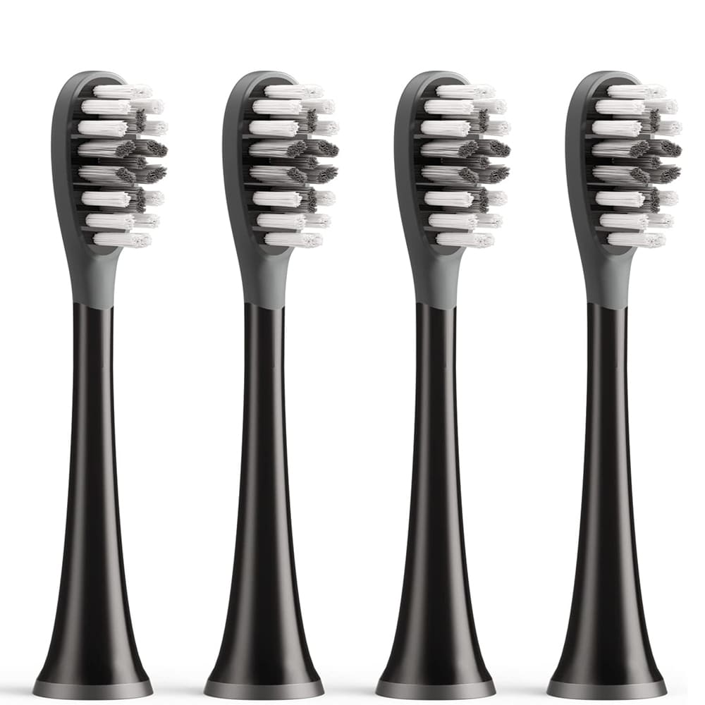 Capat Rezerva Gum Care pentru Periuta Electrica Bitvae S2 / S3, Set 4 bucati, Negru