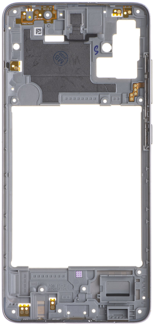 Carcasa Mijloc Samsung Galaxy A51 A515, Argintie