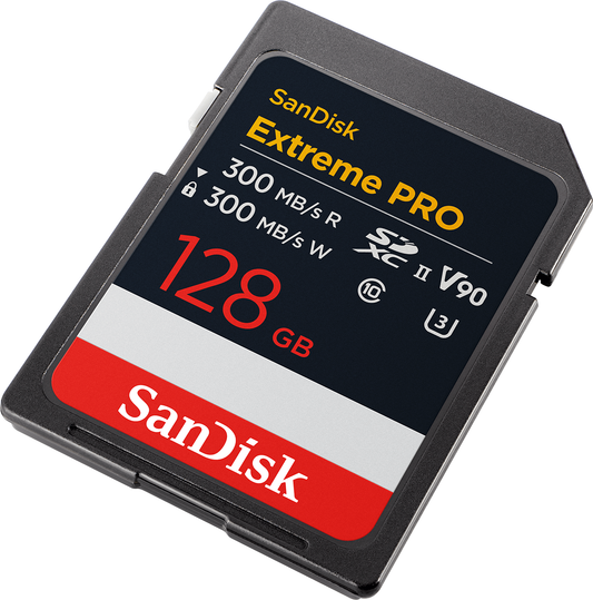 Card Memorie SDXC SanDisk Extreme Pro, 128Gb, Clasa 10 / UHS-2 U3 SDSDXDM-128G-GN4IN