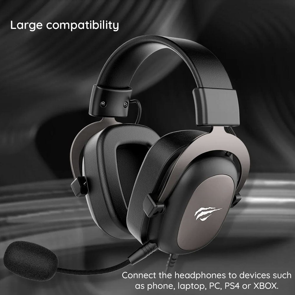 Casti Gaming 3.5mm HAVIT H2002D, 2m, Rosi