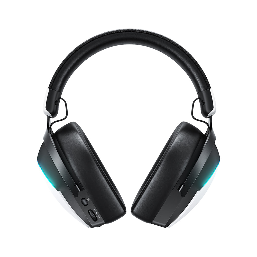 Casti Gaming Wireless Acefast H11, RGB, BT / Wi-FI / Wired, Albe