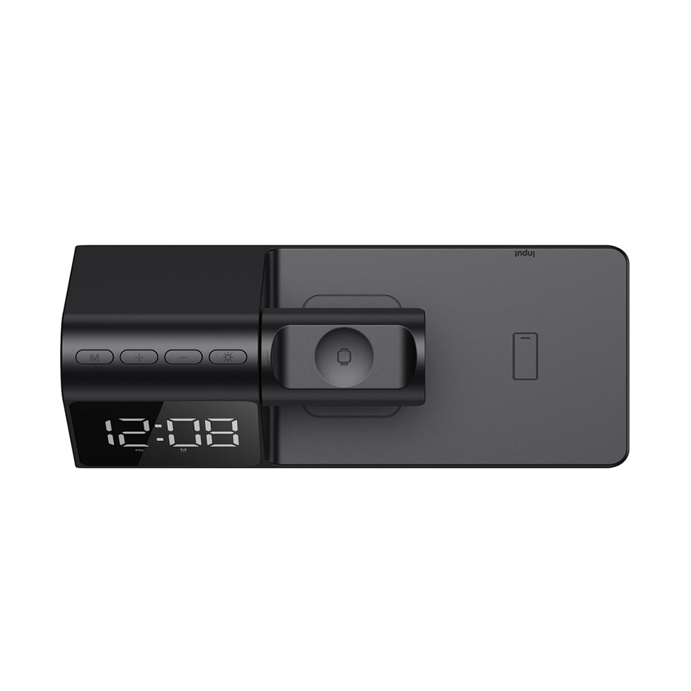 Ceas Digital HAVIT W3042 4in1 cu Incarcare Wireless QI, Negru