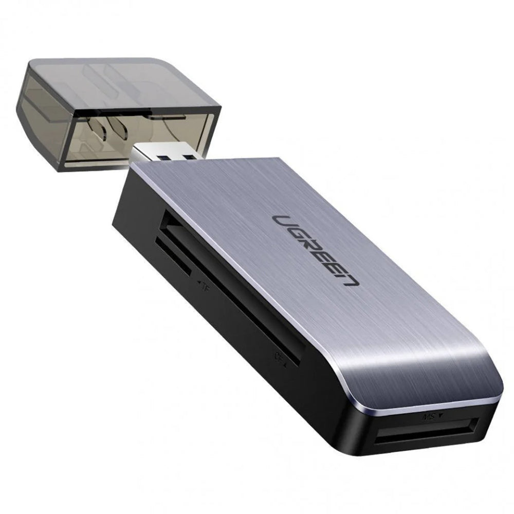 Cititor Card USB 3.0 UGREEN CM180, SD - microSD - CF - MS, Gri